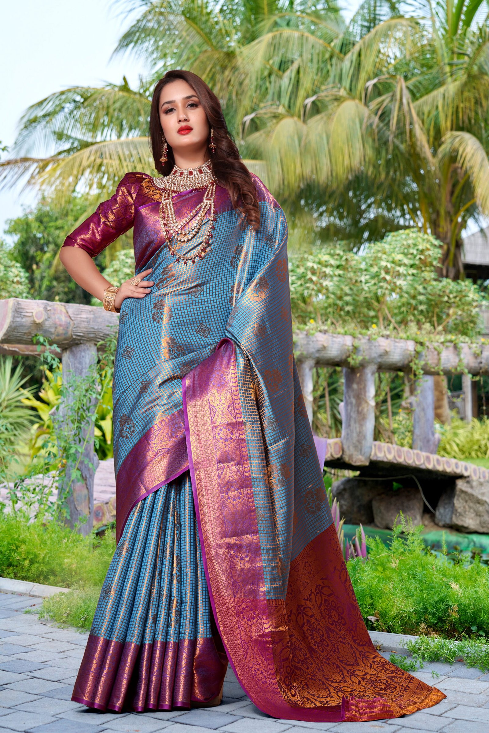 Banarasi-Sky-blue-one