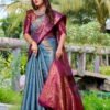 Banarasi Silke Checks Saree