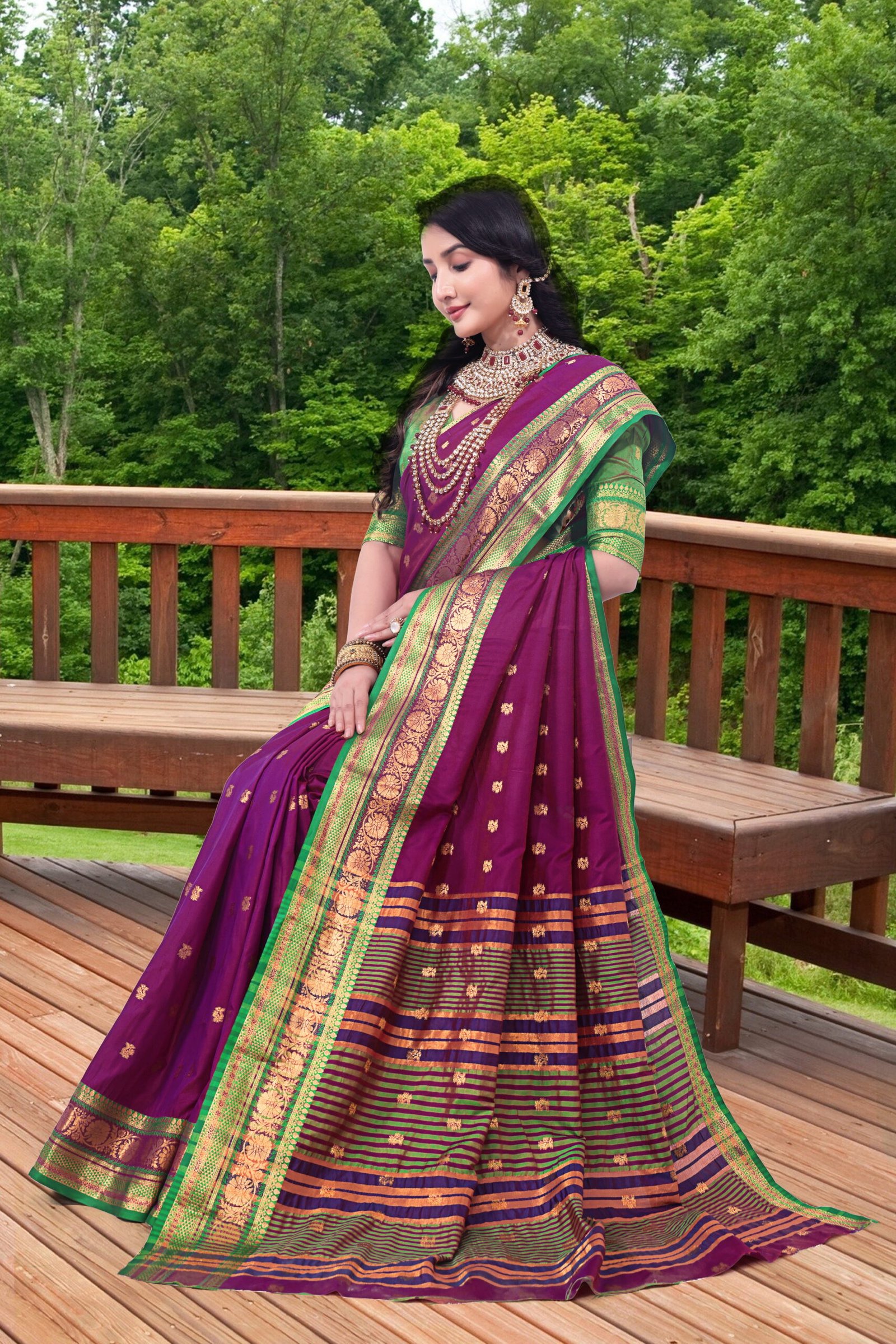 Paithani Silk Saree - Image 34