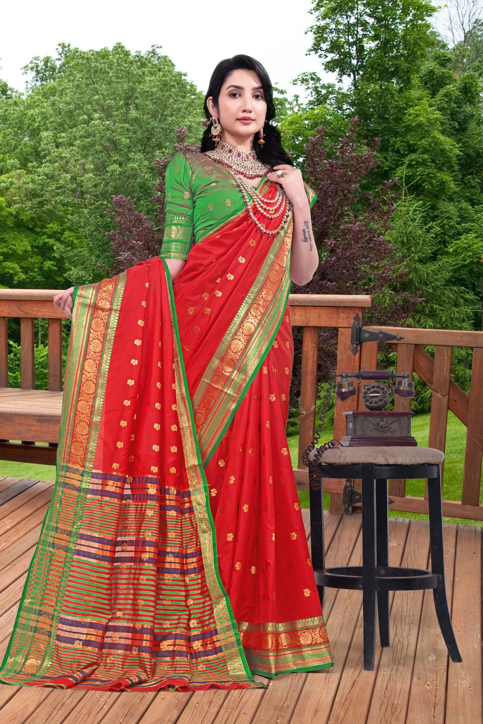 Paithani Silk Saree - Image 54