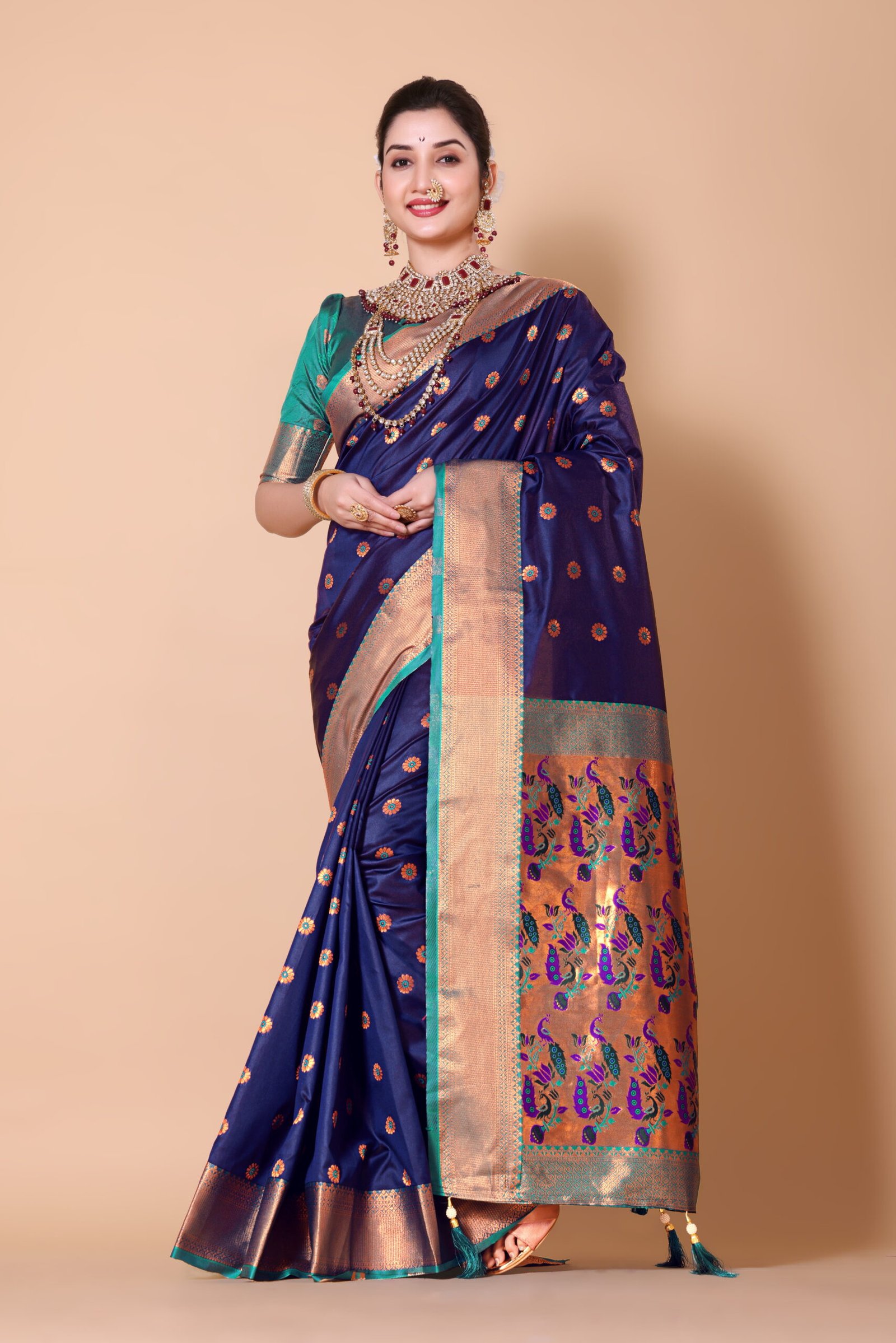 Paithani-Royal-Bule-one